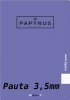 PACK 5 LIBRETA GRAPADA PAPYRUS GRAFOPLAS PP FOLIO PAUTA 3,5 COLOR VIOLETA 35 88425135