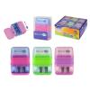 AFILA BORRA BISMARK KIDS DOBLE USO C/GOMA CUADRADA 332391 CAJA 12U POESSA