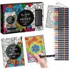 KIT MINDFULNESS ARTIST LIBRO PINTA POR NUMEROS Y ESTUCHE 28 ACRYLIC REAL BRUSH ALEX BOG AB-0663